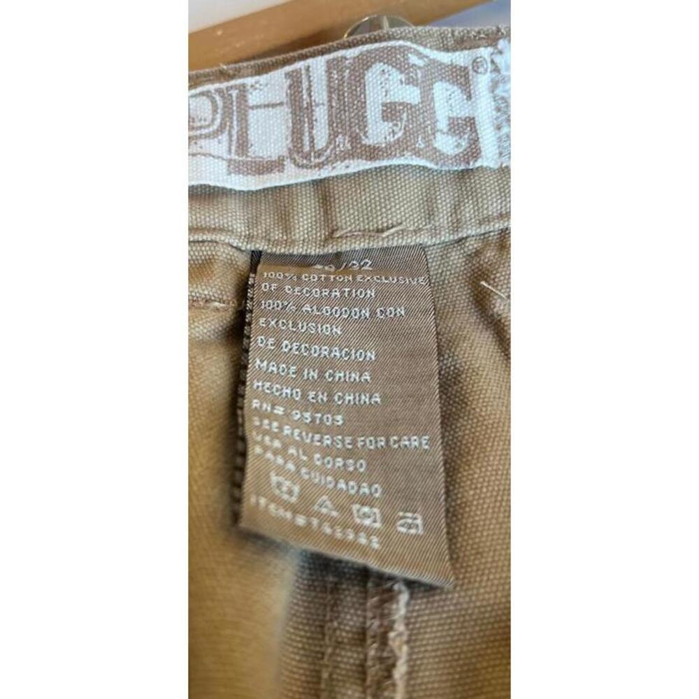 PLUGG Vintage Wash Cargo Pants 38x32 Tan Brown New With Tags - Picture 10 of 10